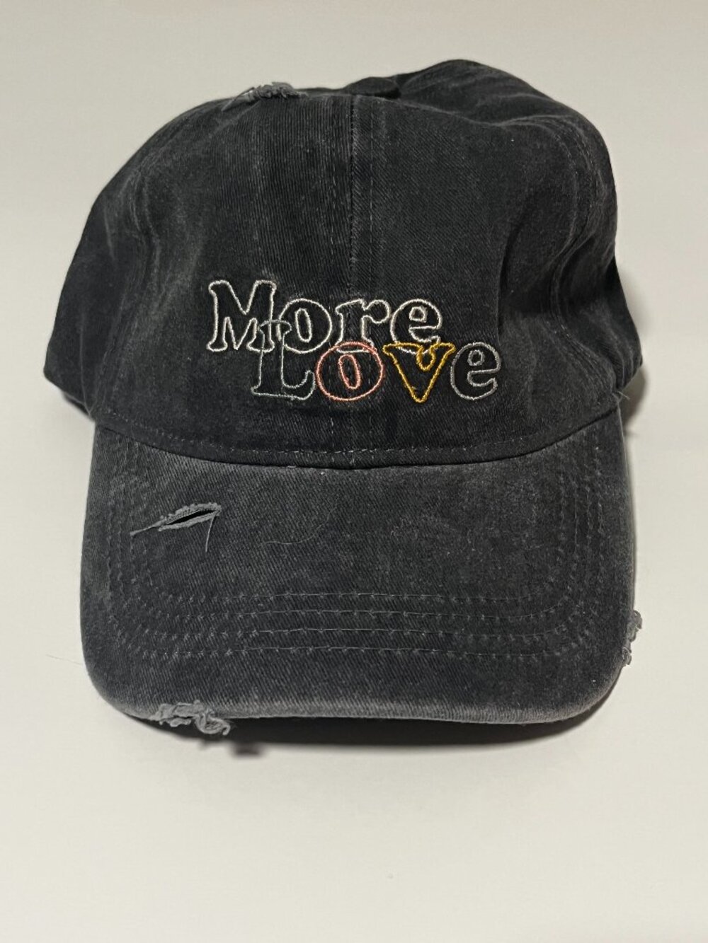 "More Love" Distressed Hat